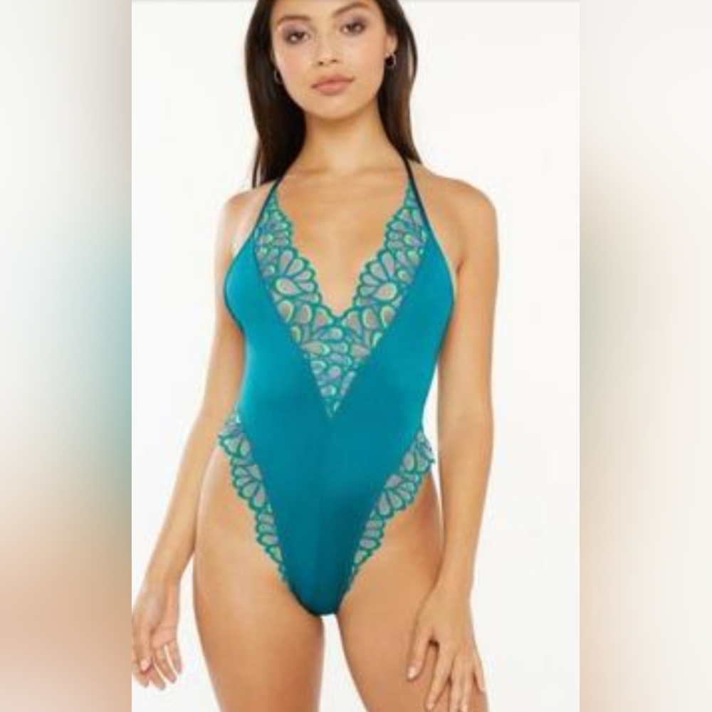 Savage X Fenty Women's Curvy Savage Not Sorry Lace Teddy (NWT)